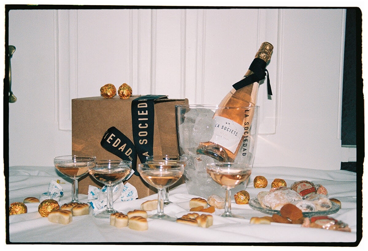 Pack regalo cubitera con champagne La Societé